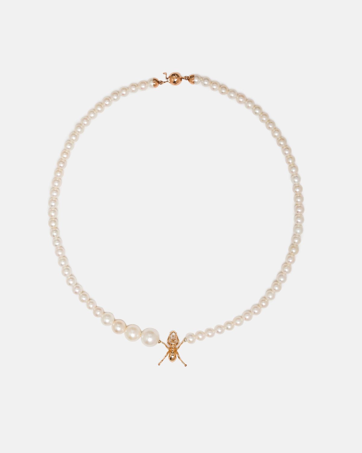 Bugs On You Pearl Necklace