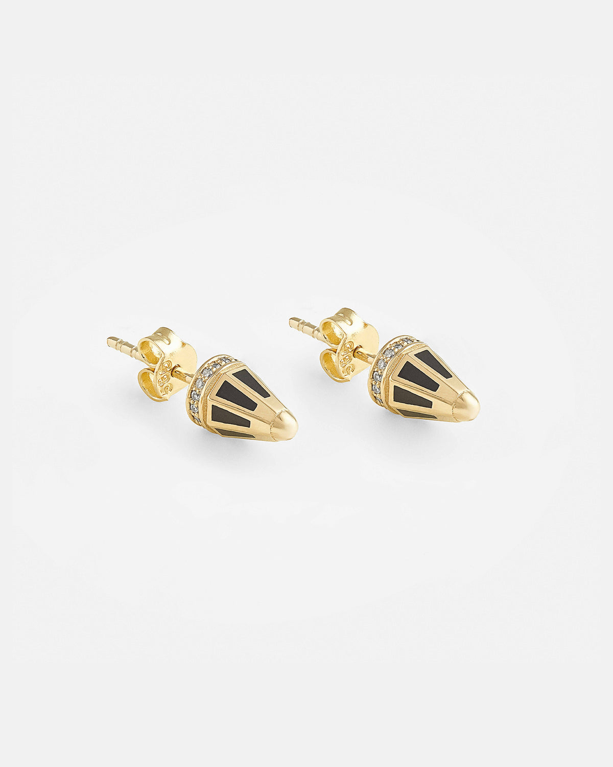 The Peak Earrings Black