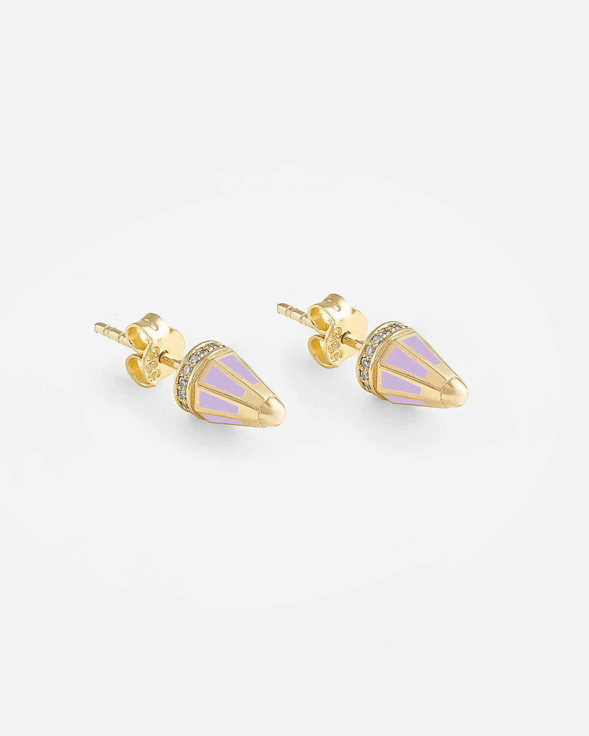 The Peak Earrings Lilac