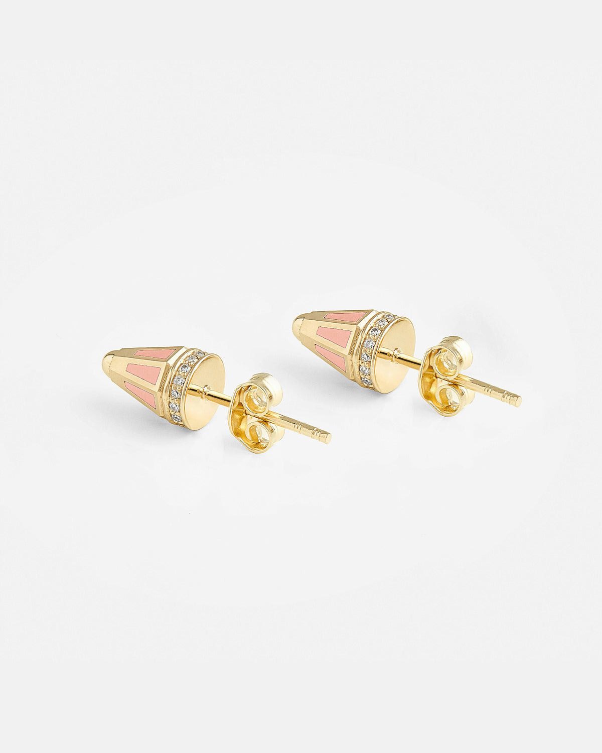 The Peak Earrings Pink